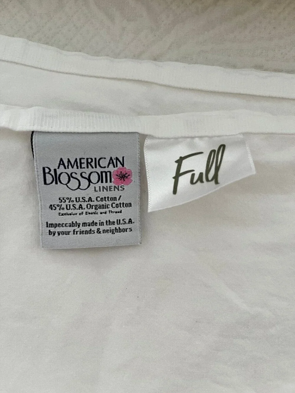 American Blossom Linens slept months